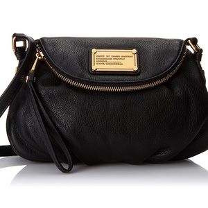 Marc Jacobs mini Natasha black leather crossbody bag